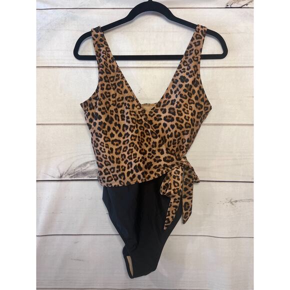 summersalt Other - Summersalt Size 12 Swimsuit One-piece Animal Print Black